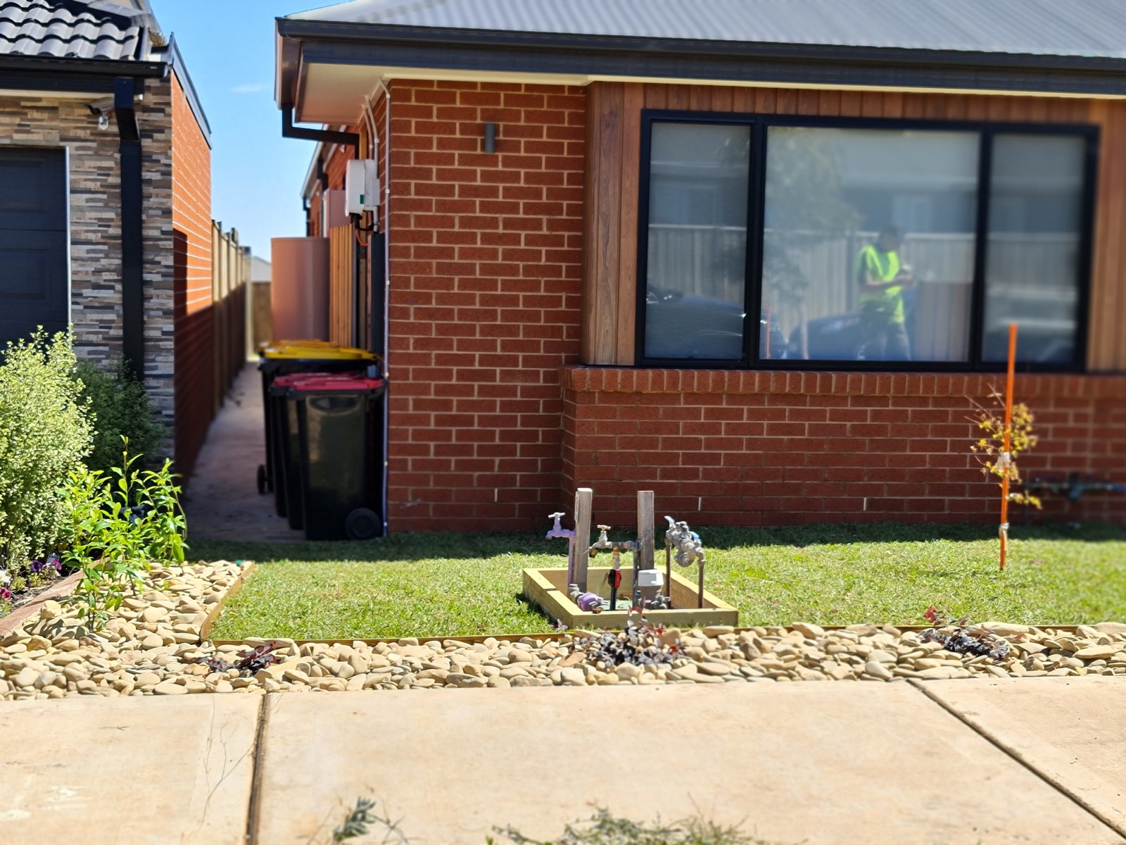 After view of a completed large garden maintenance project